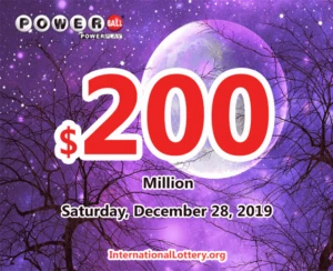 Powerball 结果 2023年12月25日：四名玩家赢得了400万美元。