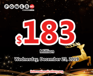 无人中得 Powerball 头奖；2019年12月21日的星期六有1人中得第二名奖。